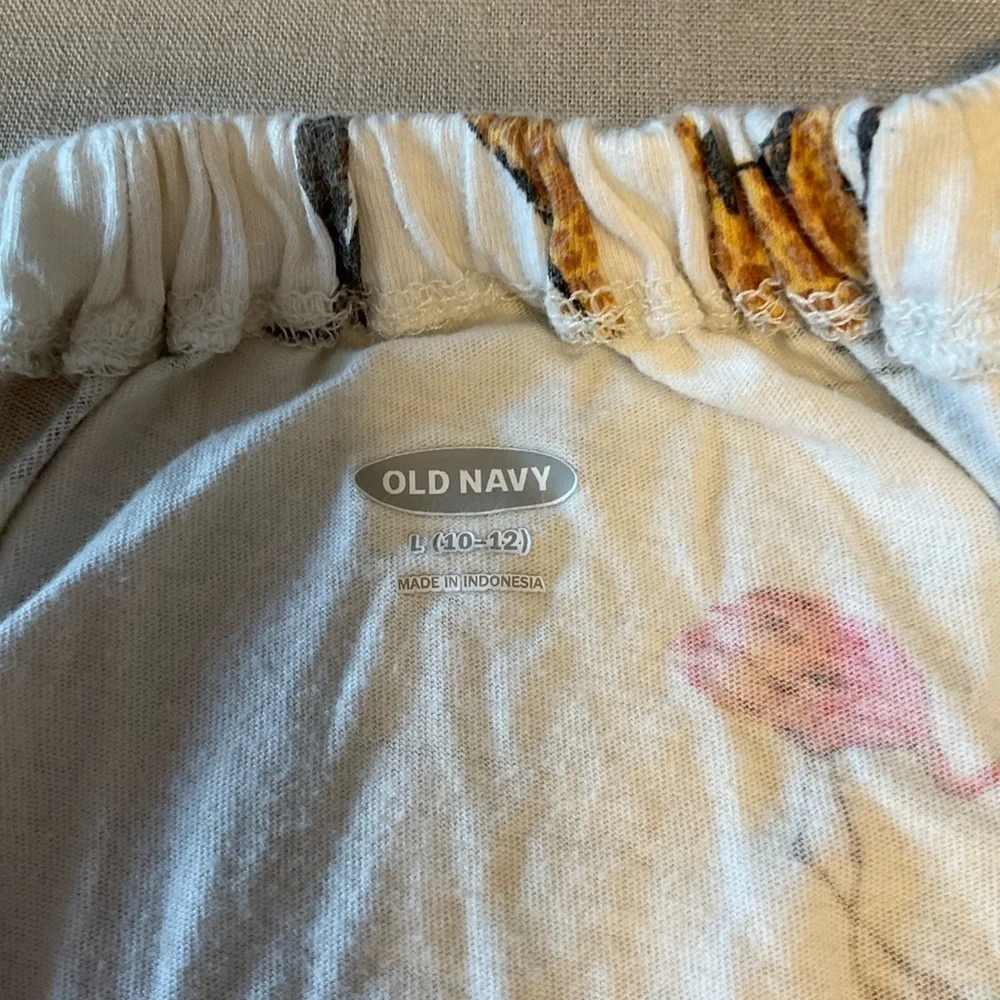 Old Navy Floral Print Top with Pink and Yellow Accents